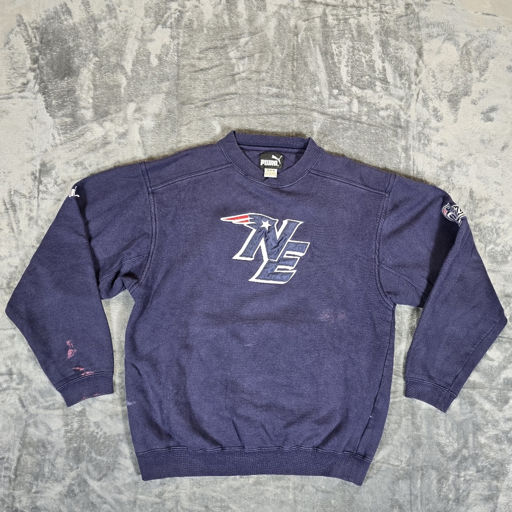 Vintage Puma NFL New England Patriots Sweatshirt Size Medium